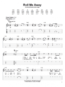 page one of Roll Me Away (Easy Guitar Tab)