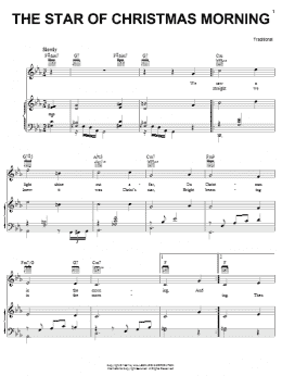 page one of The Star Of Christmas Morning (Piano, Vocal & Guitar Chords (Right-Hand Melody))
