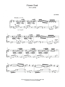 page one of Flower Duet (Piano Solo)