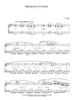 page one of Nocturne In C# Minor (Piano Solo)