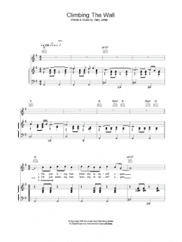 page one of Climbing The Wall (Piano, Vocal & Guitar Chords)