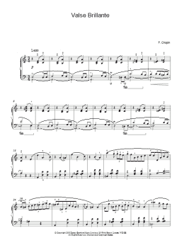 page one of Valse Brillante (Piano Solo)
