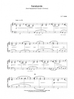 page one of Sarabande (Piano Solo)