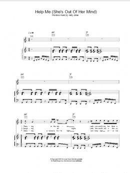 page one of Help Me (She's Out Of Her Mind) (Piano, Vocal & Guitar Chords)