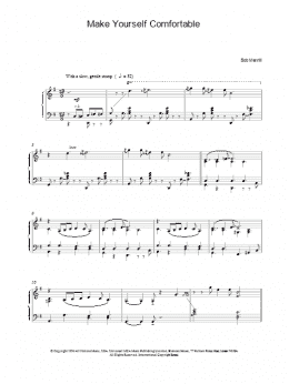 page one of Make Yourself Comfortable (Piano Solo)