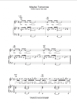 page one of Maybe Tomorrow (Piano, Vocal & Guitar Chords)