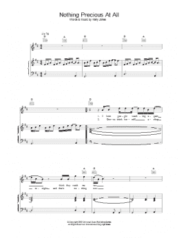 page one of Nothing Precious At All (Piano, Vocal & Guitar Chords)