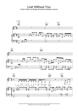 page one of Lost Without You (Piano, Vocal & Guitar Chords)