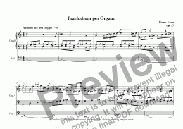 page one of Praeludium per Organo, op. 17