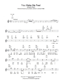 page one of You Make Me Feel (Mighty Real) (Lead Sheet / Fake Book)