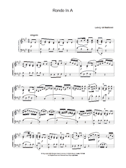 page one of Rondo In A (Piano Solo)