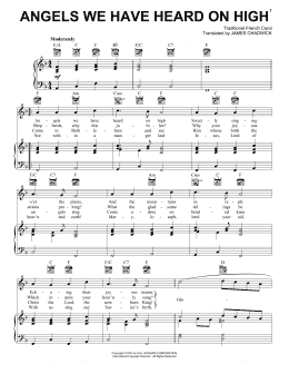 page one of Angels We Have Heard On High (Piano, Vocal & Guitar Chords (Right-Hand Melody))