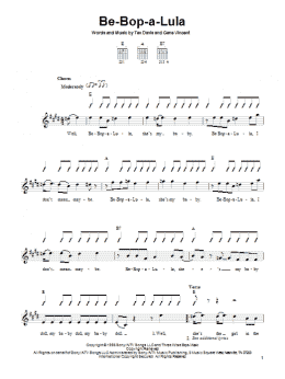page one of Be-Bop-A-Lula (Easy Guitar)