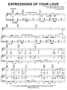 page one of Expressions Of Your Love (Piano, Vocal & Guitar Chords (Right-Hand Melody))