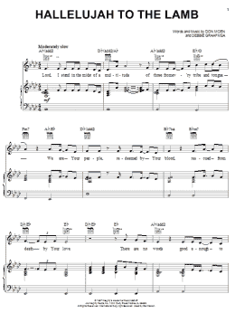 page one of Hallelujah To The Lamb (Piano, Vocal & Guitar Chords (Right-Hand Melody))