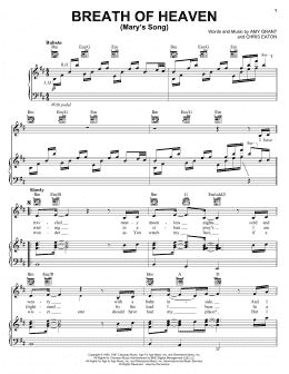 page one of Breath Of Heaven (Mary's Song) (Piano, Vocal & Guitar Chords (Right-Hand Melody))
