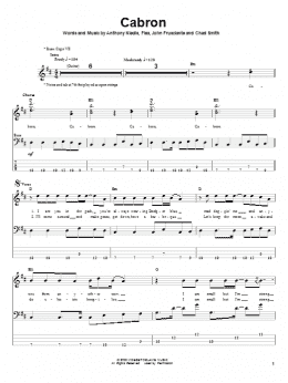 page one of Cabron (Bass Guitar Tab)