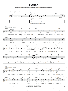 page one of Dosed (Bass Guitar Tab)
