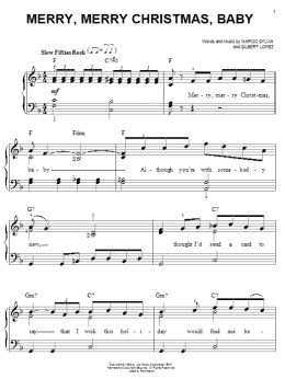 page one of Merry, Merry Christmas, Baby (Easy Piano)
