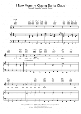 page one of I Saw Mommy Kissing Santa Claus (Piano, Vocal & Guitar Chords)