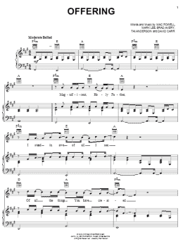 page one of Offering (Piano, Vocal & Guitar Chords (Right-Hand Melody))