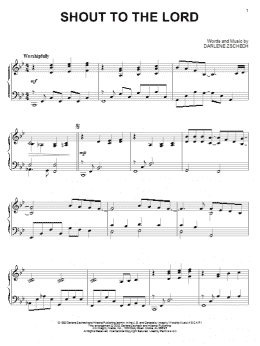 page one of Shout To The Lord (Piano Solo)