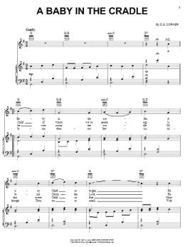 page one of A Baby In The Cradle (Piano, Vocal & Guitar Chords (Right-Hand Melody))