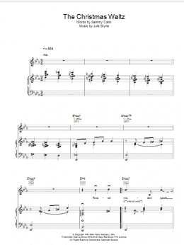page one of The Christmas Waltz (Piano, Vocal & Guitar Chords)