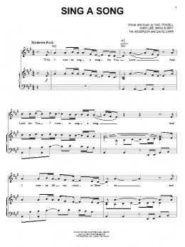 page one of Sing A Song (Piano, Vocal & Guitar Chords (Right-Hand Melody))