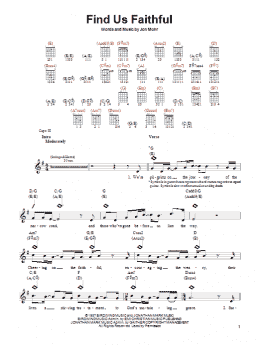 page one of Find Us Faithful (Easy Guitar)