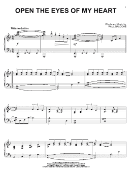 page one of Open The Eyes Of My Heart (Piano Solo)