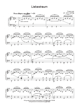 page one of Liebestraum (Piano Solo)