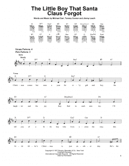 page one of The Little Boy That Santa Claus Forgot (Easy Guitar)