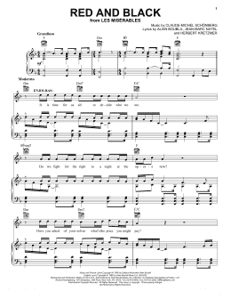 page one of Red And Black (Piano, Vocal & Guitar Chords (Right-Hand Melody))