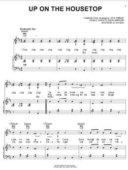 page one of Up On The Housetop (Piano, Vocal & Guitar Chords (Right-Hand Melody))