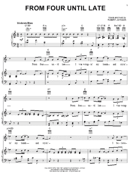 page one of From Four Until Late (Piano, Vocal & Guitar Chords (Right-Hand Melody))