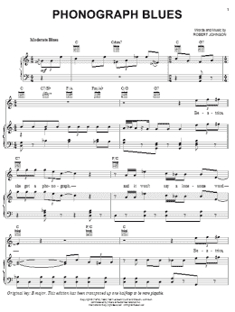 page one of Phonograph Blues (Piano, Vocal & Guitar Chords (Right-Hand Melody))