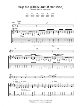 page one of Help Me (She's Out Of Her Mind) (Guitar Tab)