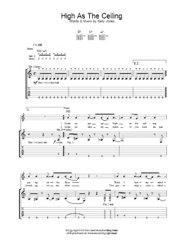 page one of High As The Ceiling (Guitar Tab)