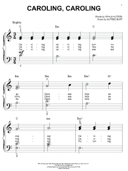 page one of Caroling, Caroling (Big Note Piano)