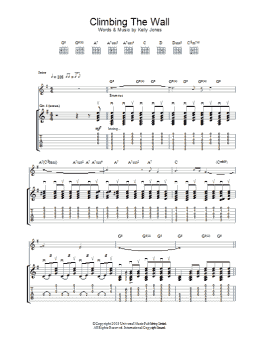 page one of Climbing The Wall (Guitar Tab)