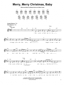 page one of Merry, Merry Christmas, Baby (Easy Guitar)