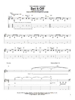 page one of Set It Off (Guitar Tab)