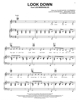 page one of Look Down (Piano, Vocal & Guitar Chords (Right-Hand Melody))