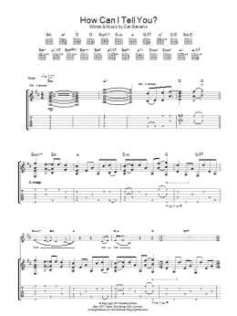 page one of How Can I Tell You? (Guitar Tab)