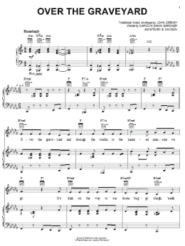 page one of Over The Graveyard (Piano, Vocal & Guitar Chords (Right-Hand Melody))