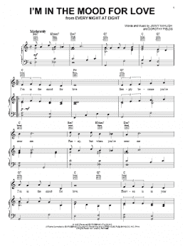 page one of I'm In The Mood For Love (Piano, Vocal & Guitar Chords (Right-Hand Melody))