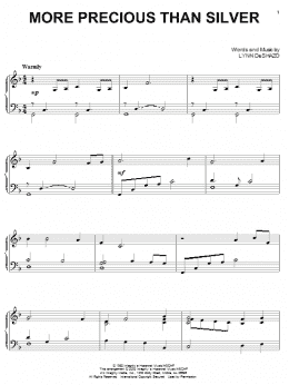 page one of More Precious Than Silver (Piano Solo)