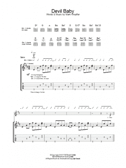 page one of Devil Baby (Guitar Tab)