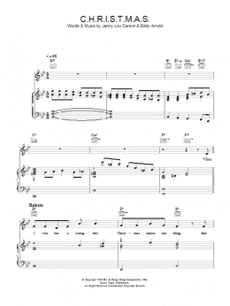 page one of C.H.R.I.S.T.M.A.S. (Piano, Vocal & Guitar Chords)